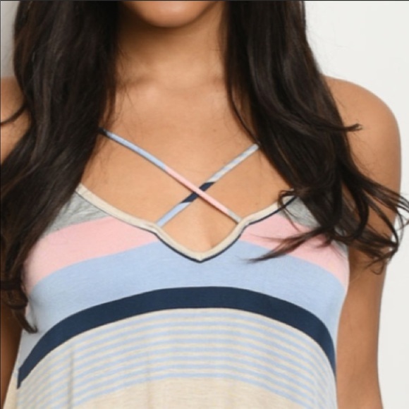 Pastel Stripe Tank - Picture 4 of 4
